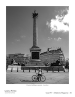 empty trafalgar square